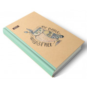 Дневник недатированный сова с ЭКО бумаги 192 листов А5 твердая обложка Мицар