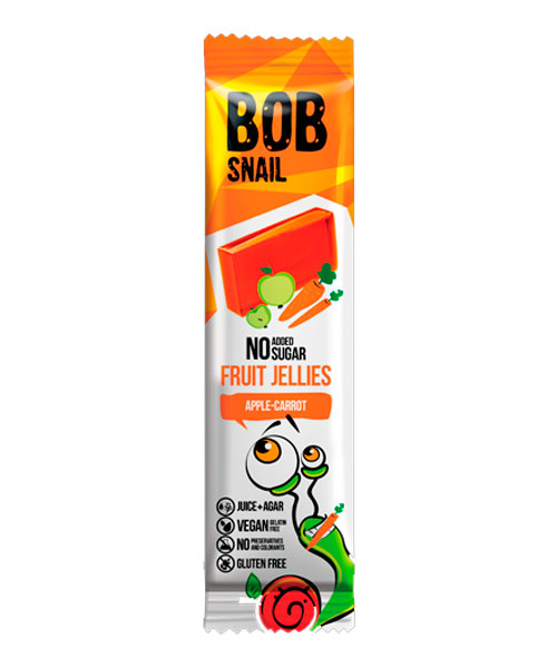 Мармелад без сахара яблоко-морковь Bob Snail 38 г